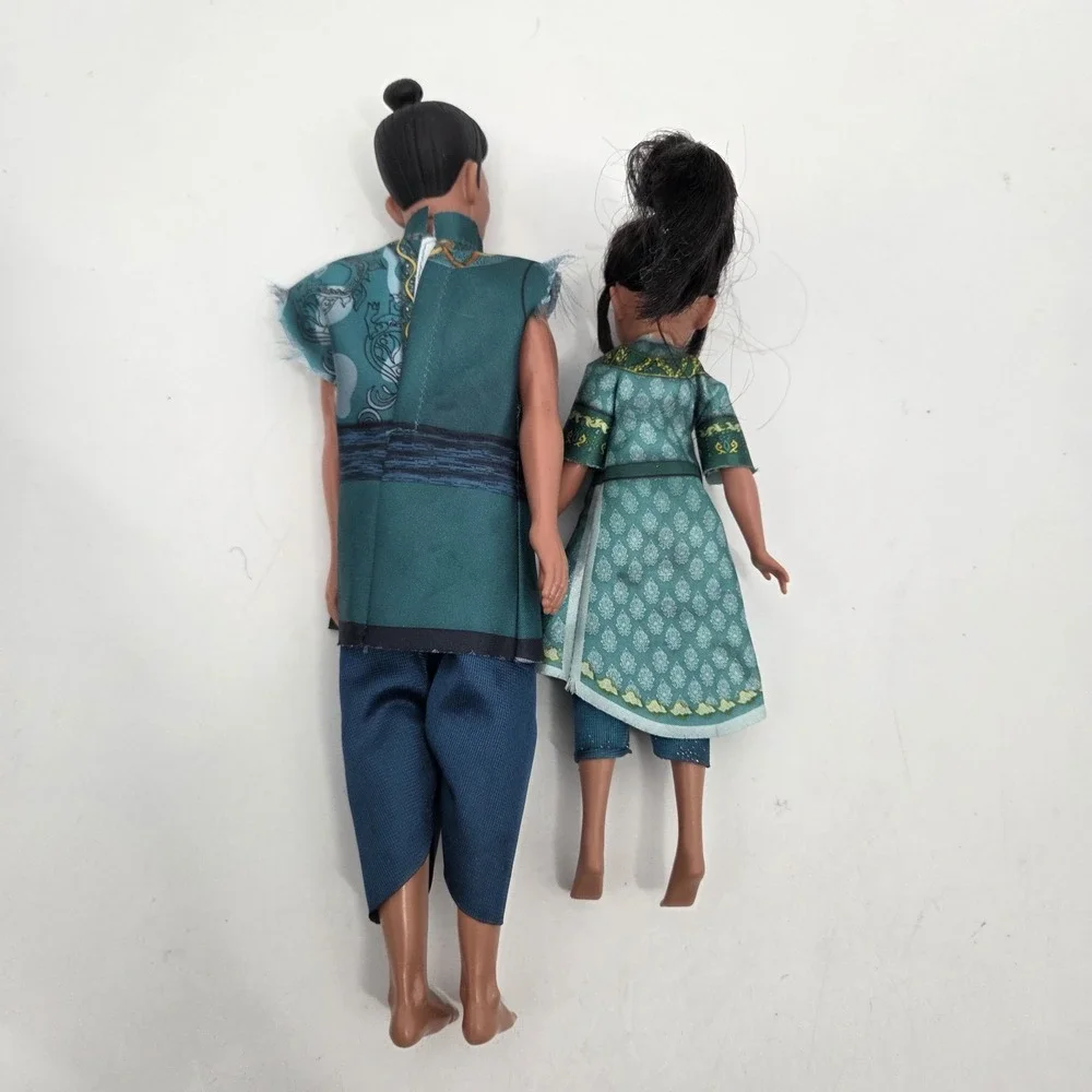 Young Raya and Chief Benja Dolls with Clothes - Disney Raya and the Last Dragon